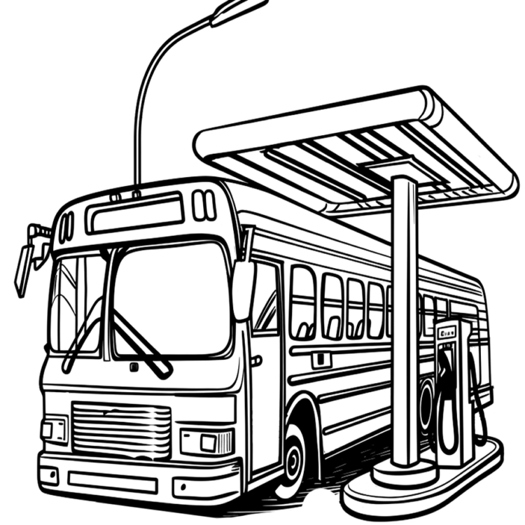 Dibujo para colorear Autobús rápido