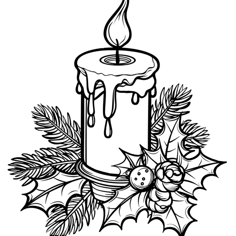 Dibujo para colorear Vela radiante