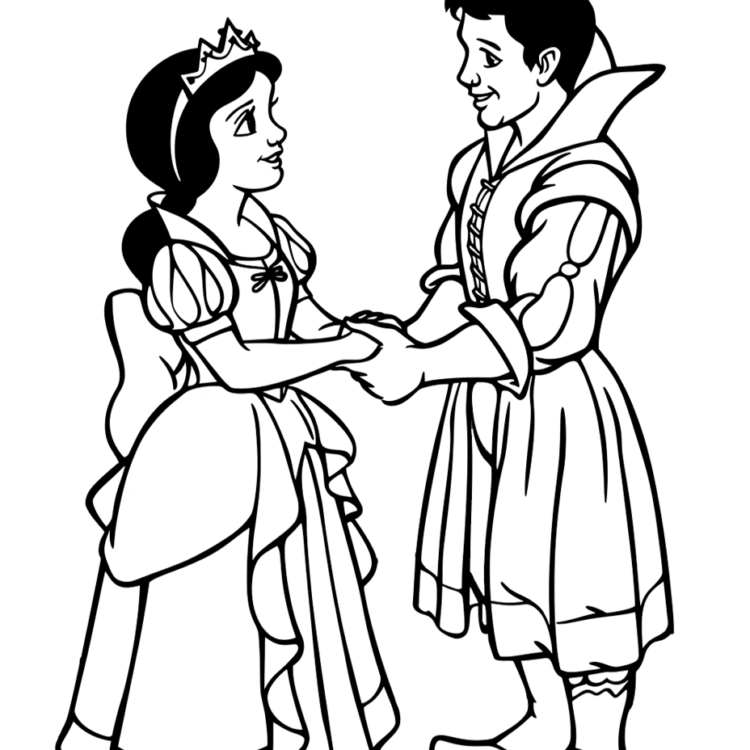 Dibujo para colorear Dulce Blancanieves
