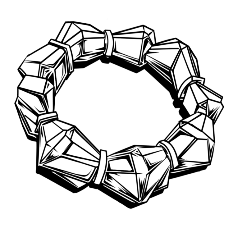 Dibujo para colorear diamante brillante