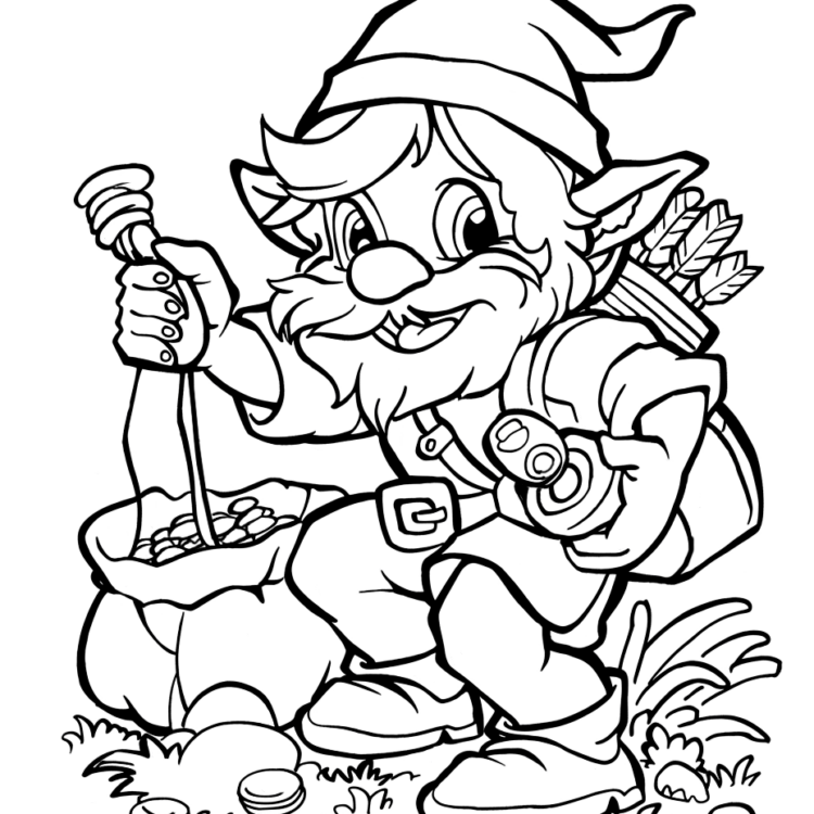 Dibujo para colorear Robin Hood escurridizo