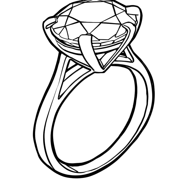Diamond template to print out