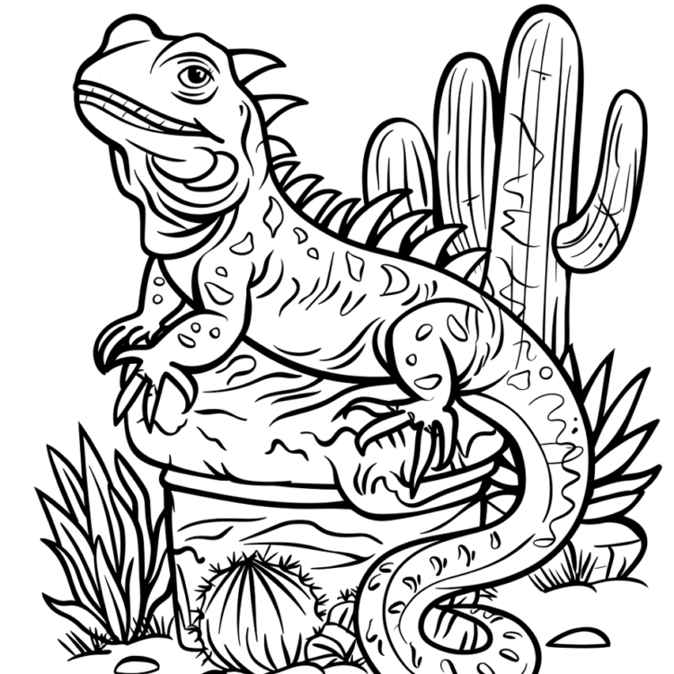 Imprimir lagarto gratis