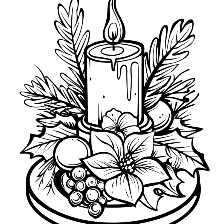 Mandala candle