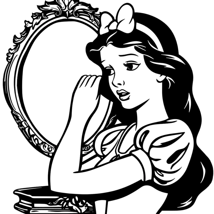 Página para colorear de Blancanieves