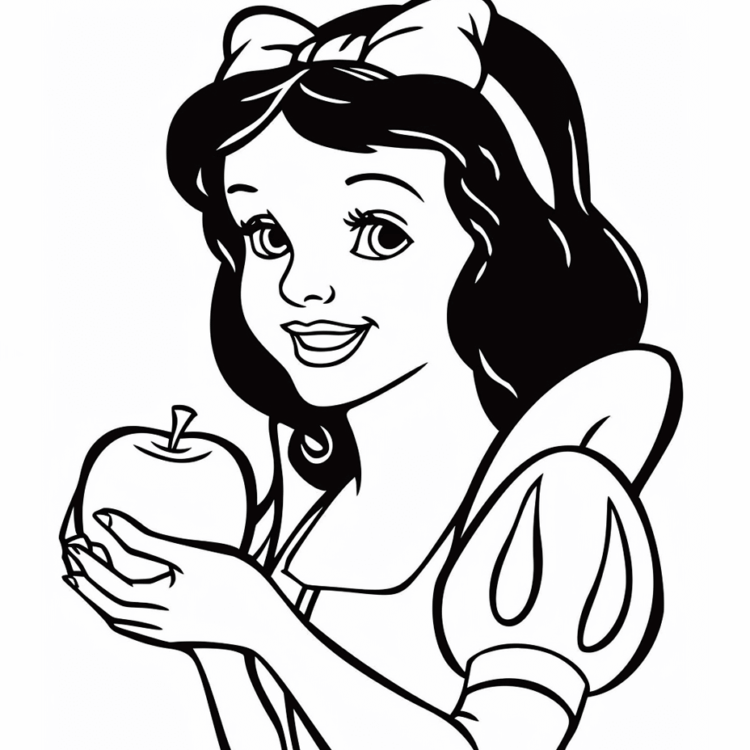 Páginas para colorear de Blancanieves
