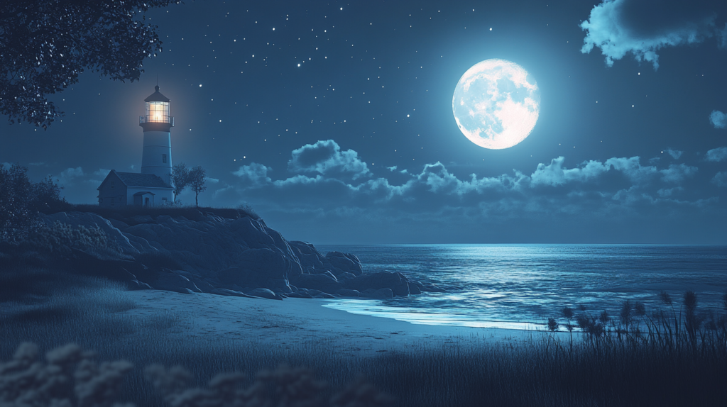 Kurze Gute-Nacht-Geschichte für Erwachsene Der Leuchtturm und der ferne Horizont