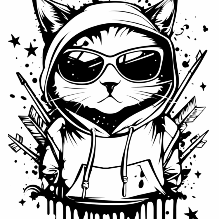Graffiti coloring picture