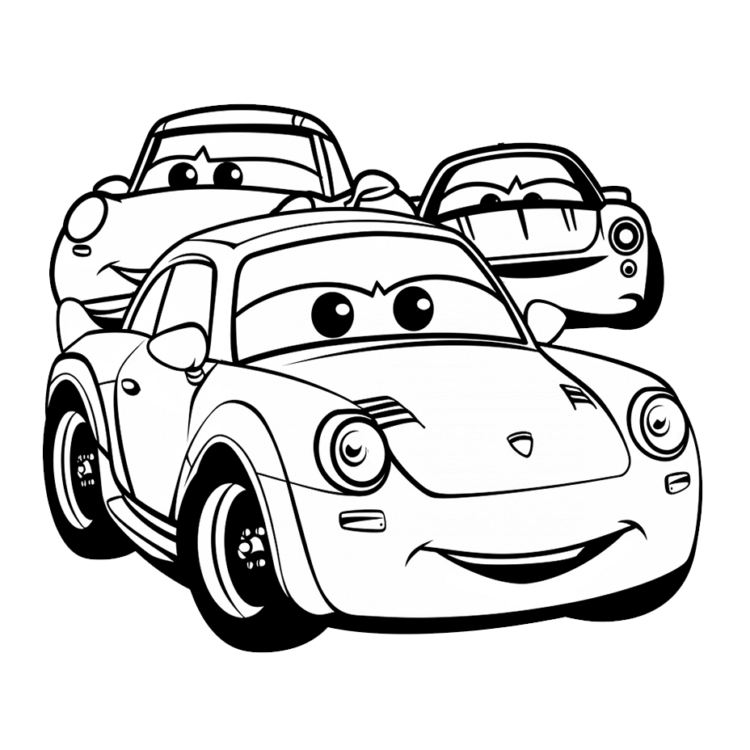 Colorear coches de carreras
