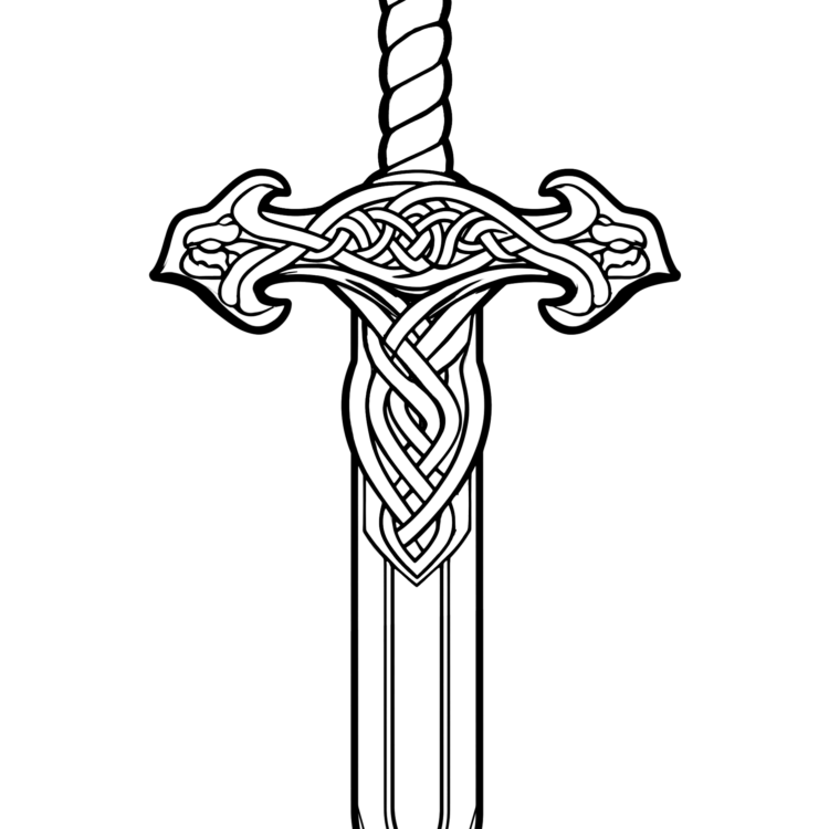 Espada para colorear