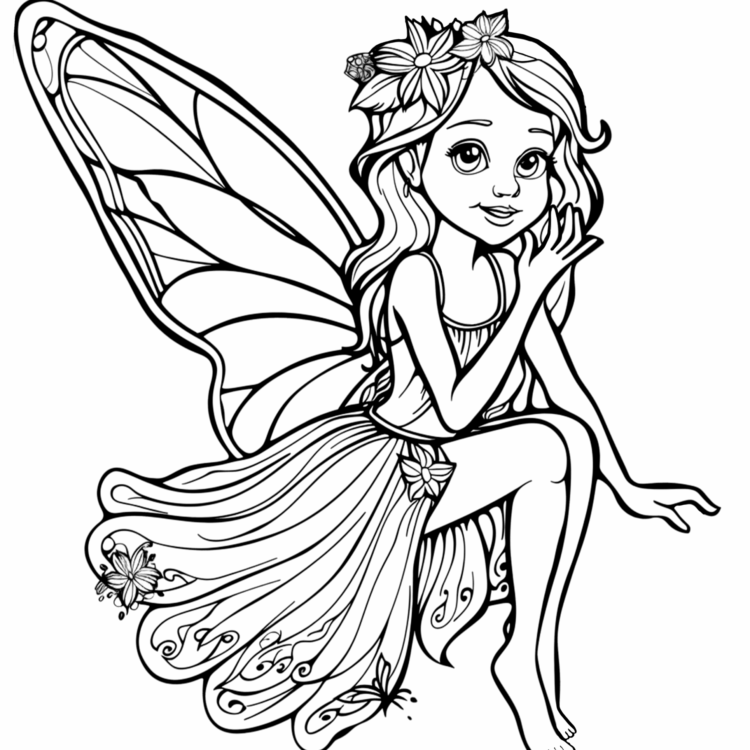 Dibujos para colorear hada gratis