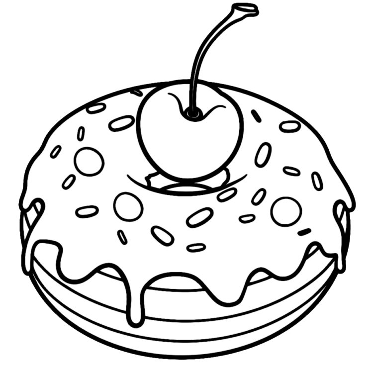Donut Malvorlagen